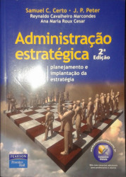 Capa de Administração estratégica - Samuel C. Certo J.P. Peter Reynaldo Cavalheiro Marcondes Ana Maria Roux Cesar