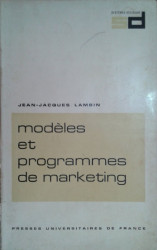 Capa de Modèles et programmes de marketing - Jean-Jacques Lambin