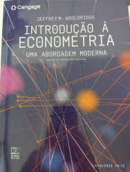 Capa de Introdução à econometria - Jeffrey M. Wooldridge