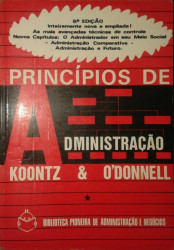 Capa de Princípios de administração - Harold Koontz Cyril ODonnell