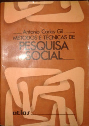 Capa de Métodos e técnicas de pesquisa social - Antonio Carlos Gil