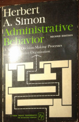 Capa de Administrative behavior - Herbert A. Simon