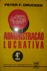 Capa de Administração lucrativa - Peter F. Drucker