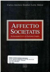 Capa de AFFECTIO SOCIETATIS - Carlos Antônio Goulart Leite Júnior