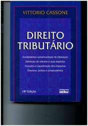Capa de Direito tributário - Vittorio Cassone