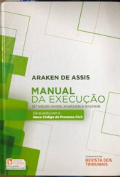 Capa de Manual da execução - Araken de Assis