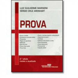 Capa de Prova - Luiz Guilherme Marinoni; Sérgio Cruz Arenhart