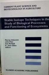 Capa de Stable isotope techniques in the study os biological processes and functioning of ecosystems - Murray Unkovich et.al.