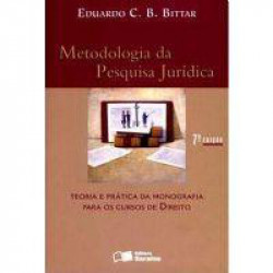 Capa de Metodologia da pesquisa jurídica - Eduardo C.B. Bittar