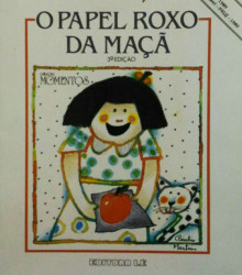 Capa de O papel roxo da maçã - Marcos Bagno
