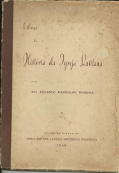 Capa de Esboço da História da Igreja Lusitana - Rev. Eduardo Henriques Moreira