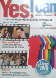 Capa de Yes, I can 7 - Falar ao telefone e falar de roupas em inglês - DVD e revista