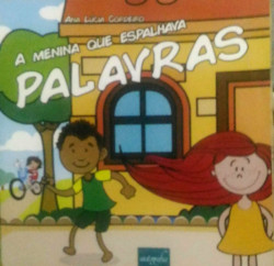 Capa de A Menina Que Espalhava Palavras - Ana Lúcia Cordeiro