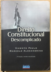 Capa de Direito constitucional descomplicado - Vicente Paulo; Marcelo Alexandrino