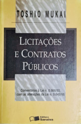 Capa de Licitações e contratos públicos - Toshio Mukai