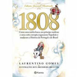 Capa de 1808 Edição Juvenil Ilustrada - Laurentino Gomes