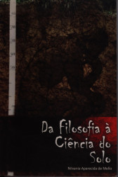 Capa de DA FILOSOFIA A CIENCIA DO SOLO - NILVANIA APARECIDA DE MELLO