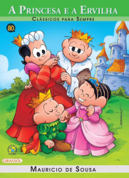 Capa de A princesa e a ervilha - Mauricio de Sousa
