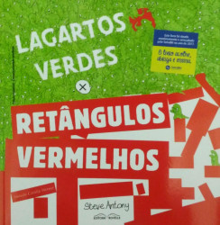 Capa de Lagartos Verdes X Retângulos Vermelhos - Steve Antony