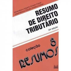 Capa de Resumo de direito tributário - Maximillianus Cláudio Américo Führer; Maximiliano Roberto Ernesto Führer