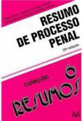 Capa de Resumo de Processo Penal - Maximilianus Cláudio Américo Führer e Maximilianus Roberto Ernesto Führer