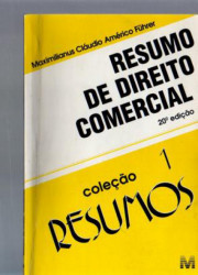 Capa de Resumo de Direito Comercial - Maximilianus Cláudio Américo Führer