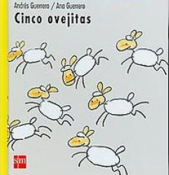 Capa de Cinco ovelhinhas - Andrés Guerrero; Ana Guerrero