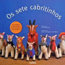 Capa de Os sete cabritinhos - Xosé Ballesteros