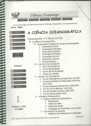 Capa de Ciência oceanográfica - 