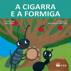 Capa de A cigarra e a formiga - Ana Oom