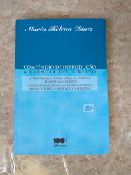 Capa de Compêndio de introdução à ciência do direito - Maria Helena Diniz
