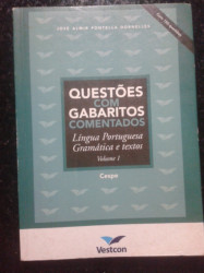 Capa de Questões com Gabaritos Comentados - José Almir FOntenella Dornelles