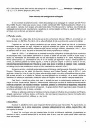 Capa de Breve histórico dos catálogos e da catalogação - Eliane Serrão Alves Mey