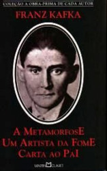 Capa de A metamorfose, Um artista da fome e Carta a meu pai - Franz Kafka