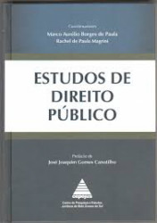 Capa de Estudos de Direito Público - Marco Aurélio Borges de Paula e Rachel de Paula Magrini / Coord.