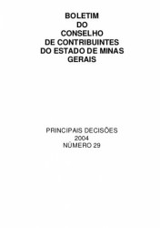 Capa de Boletim do Conselho de Contribuintes do Estado de Minas Gerais - Roberto Nogueira Lima