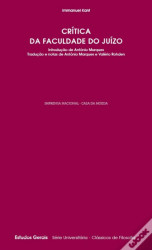 Capa de Crítica da faculdade do juízo - Immanuel Kant