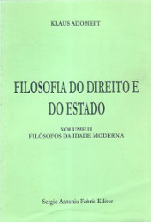 Capa de Filosofia do Direito e do Estado - Klaus Adomeit