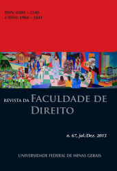 Capa de Revista da Faculdade de Direito da Universidade Federal de Minas Gerais - UFMG