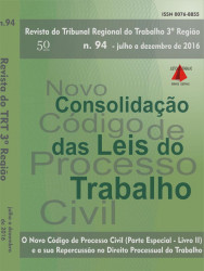 Capa de Revista do Tribunal Regional do Trabalho 3° Região - Tribunal Regional do Trabalho
