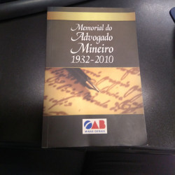 Capa de Memorial do Advogado Mineiro 1932-2010 - Walter Fagundes Lins