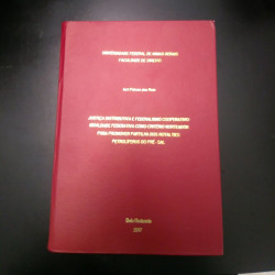 Capa de Tese - Justiça Distributiva e Federalismo Cooperativo - Iaci Pelaes dos Reis
