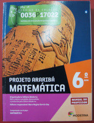 Capa de Projeto araribá: matemática 6º ano - Editora Moderna