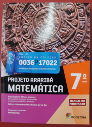 Capa de Projeto Araribá: matemática 7º ano - Editora Moderna
