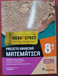 Capa de Projeto Araribá: matemática 8º ano - Editora Moderna