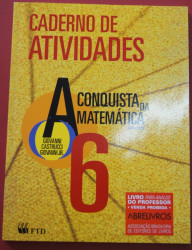Capa de A conquista da matemática 6º ano - José Ruy Giovanni; Benedicto Castrucci; José Ruy Giovanni Jr.