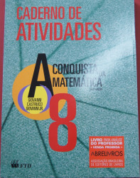 Capa de A conquista da matemática 8º ano - José Ruy Giovanni; Benedicto Castrucci; José Ruy Giovanni Jr.