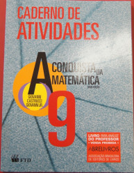 Capa de A conquista da matemática 9º ano - José Ruy Giovanni; Benedicto Castrucci; José Ruy Giovanni Jr.