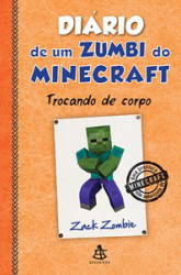 Capa de Diário de um zumbi do Minecraft 4 - Zack Zombie