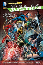 Capa de Liga da Justiça - O Trono da Atlântida - Geoff Johns